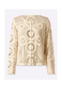 heine - Ajour-Strickjacke - champagner