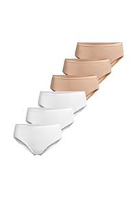 -con-ta- - Hüftslip 6er Pack Modal - Ecru