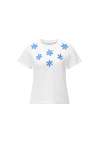 rich&royal - T-Shirt, Blumen, für Damen - 100  WHITE