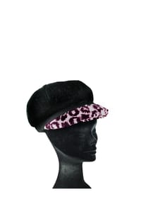 collezione alessandro® - Mütze Leoparda Wollmütze, Made in Italy - rosa