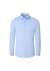 VENTI - Herren Businesshemd uni Modern Fit - graues Mittelblau