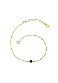 GLANZSTÜCKE MÜNCHEN - Damen Armband aus 925/- Sterling Silber in Gelbgold mit Zirkonia - gelbgold