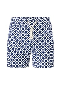 Gassa d'Amante - Badeshorts & Strandtasche (2tlg. Set) Vieste von Hand genäht und mit mediterranem Flair - Dunkelblau-Dunkelblau