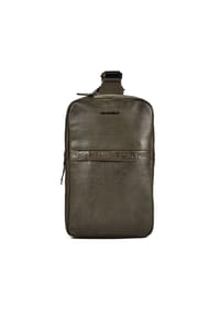 BURKELY Minimal Mason - Minimal Mason Sling Bag Leder 23 cm - black