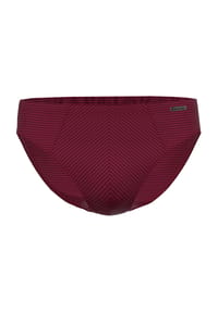 AMMANN - Cotton & More Slip, Streifen, Label, für Herren - 7 BORDEAUX
