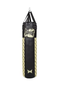 TAPOUT® - Boxsack aus Kunstleder POUCH - Black/Ecru