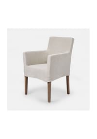 LOBERON - Stuhl Longhill leinen/braun - leinen/braun