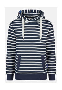 salzhaut - Hoodie HEFF - RINGEL - Navy-Offwhite