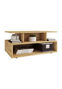 VCM. - Holz Couchtisch | Sofatisch mit ausreichend Stauraum | Maße ca. H. 40 x B. 80 x T. 50 cm | Wohnzimmertisch - Esila - Anthrazit