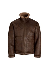 JACK & JONES - Jacke Salamanco Fliegerjacke - dunkelbraun