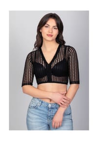 EDELNICE - Dirndlbluse Anna Schwarz - schwarz