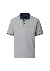 CASAMODA - Herren Polo-Shirt andere Muster Basic Circular Knit - Blau