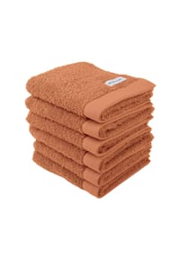 TOM TAILOR - Gästehandtuch, 6er Pack - Color Bath Guest Towel, Frottier, Baumwolle, 30 x 50 cm - Blau