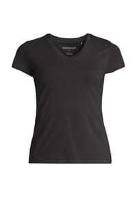 MANGUUN - T-Shirt, V-Ausschnitt, für Damen - 1 SCHWARZ