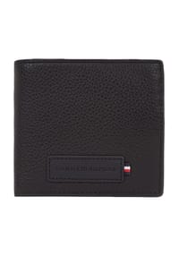TOMMY HILFIGER - PREMIUM Brieftaschem Label, Leder, für Herren - BDS BLACK