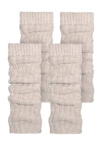 normani® - 2 Paar Strickstulpen mit wärmender Alpakawolle - Anthrazit