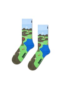 HAPPY SOCKS - Socken, Golf-Print - 7300 GREEN
