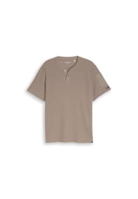 TOM TAILOR - T-Shirt, Henley-Ausschnitt, für Herren - 10348 GARDEN WHITE