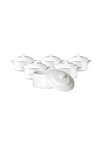 RitzenhoffAndBreker Mini-Terrinen Bianco 10 x 5,2 cm 6er Set weiß - BIANCO - weiß