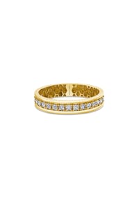 MONCARA - Damen Ring, 375er Gold, 15 Diamanten zus. ca. 0,40 Karat - Gelbgold