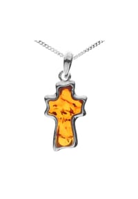 OSTSEE-SCHMUCK® - Kette mit Anhänger , Kreuz , Silber 925/000 - silber