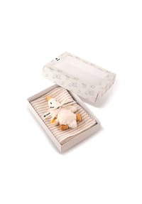 Steiff - Steiff Baby Plüschtier "Geschenkset Gilda Gans Rassel" - WEISS