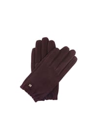 Kazar - Handschuhe aus Wildleder classic mit Zierverschluss - Bordeaux
