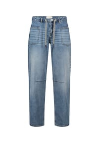 CARTOON - Used Look-Jeans mit Bindegürtel - Blau