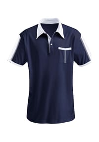 Sieh an! - Poloshirt - marine-weiß