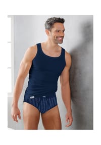 Witt - Unterhemd - blau + grün + weiß