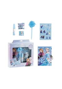 Disney - Frozen Tagebuch Set für Kinder Schreibwaren Notizbuch, Schloss & - Mehrfarbig 23,5x25x5,5 cm