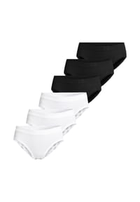-con-ta- - Hüftslip 6er Pack Feinripp - Beige / schwarz