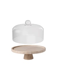 Villeroy & Boch Servierschale mit Fuß und Cloche Manufacture Travertine - Manufacture Travertine - beige
