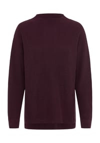 adagio - Pullover "Kona", Rippbündchen, für Damen - WINE