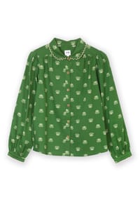 KITE - Damen Marshwood Satin Bluse Bio-Baumwolle - Grün