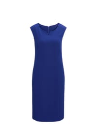 GOLDNER - Kurzgröße:  Strukturiertes Jerseykleid - royalblau
