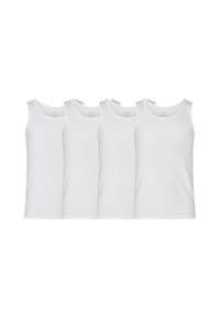 Resteröds - Unterhemd / Tanktop 4er Pack Bamboo - Weiß