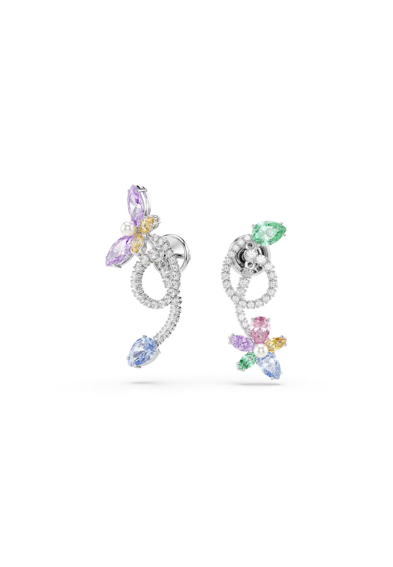 Swarovski Damen Ohrstecker Silber in Größe 99