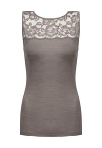 mey - Unterhemd, florale Spitze, breite Träger, für Damen - 3 SCHWARZ
