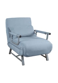 VCM. - Schlafsessel | Polyester-Stoff | Maße ca. ca. H. 95 x B. 64 x T. 78 cm | Sessel mit Schlaffunktion | Schlafsessel - Kolino - Blau
