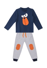 Denokids - Trainingsanzug Funny Face - Dark Blue