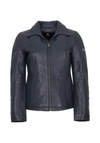 OTTO KERN - Damen Lederjacke Lammnappa navy - navy
