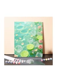 ARTNANAS - ARTNANAS DIY Malen nach Zahlen Set-"Limette" ohne Rahmen in 40*50CM - 