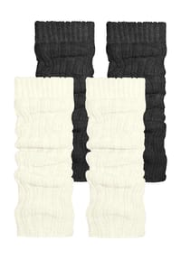 normani® - 2 Paar Strickstulpen mit wärmender Alpakawolle - Anthrazit