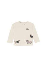 s.Oliver - Langarmshirt, Baumwolle, für Babys und Kleinkinder - 0805  WHITE