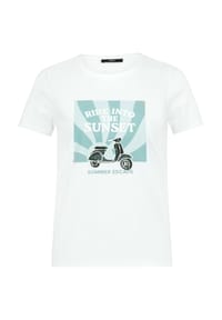 zero - Printshirt mit Aufdruck - Patch White/Blue
