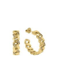 JOOP! - Creole für Damen, Edelstahl, Zirkonia - Gold