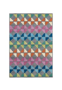 Arte Espina - Wohnzimmer Teppich – Kurzflorteppich Cristal 8019 in multi - multi