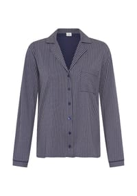 s.Oliver - Schlafanzug-Oberteil Everyday Nw, V-Ausschnitt, für Damen - 25970 DK BLUE STRI