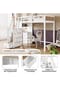 KOMHTOM Kinderbett 90x200 cm mit Ausziehbett, Rosa (ohne Matratze) Bild 10
